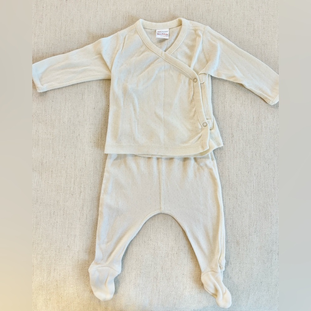 Hanna Andersson Kimono Shirt Sz 6-12m & Matching Pants Sz 3-6m
